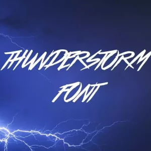 Thunderstorm Font Free Download