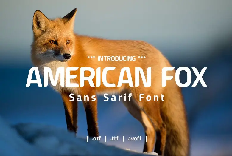 American Fox Font Free Download