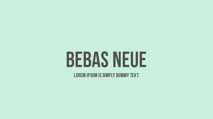 Bebas Neue Bold Font