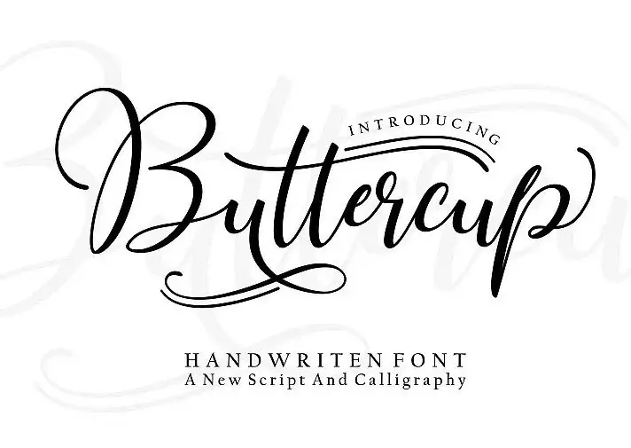 Buttercup Handwritten Font Free Download