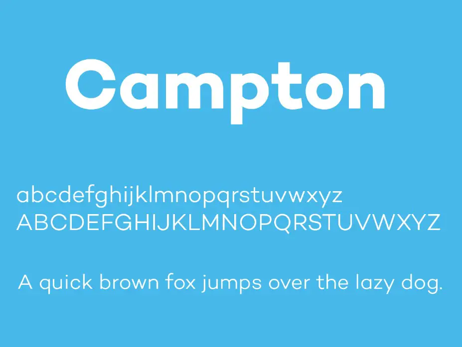 Campton Font Free Download