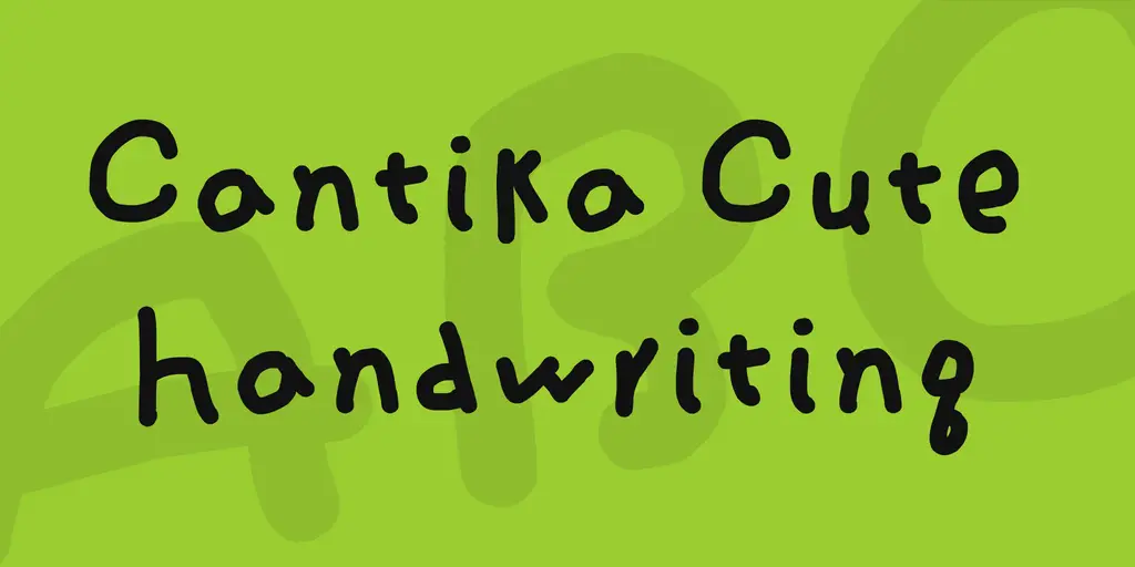 Cantika Cute Handwriting Font