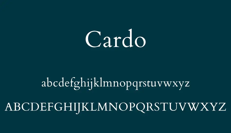 Cardo Font Free