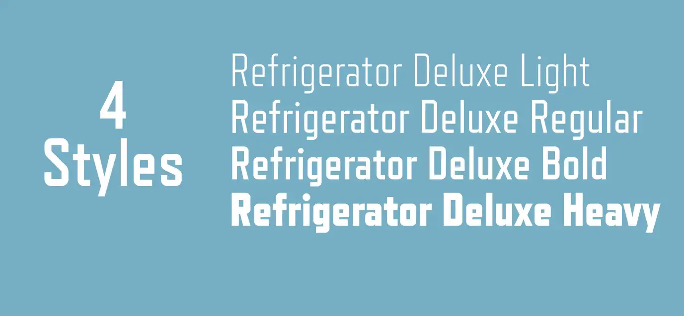 Refrigerator Deluxe Font