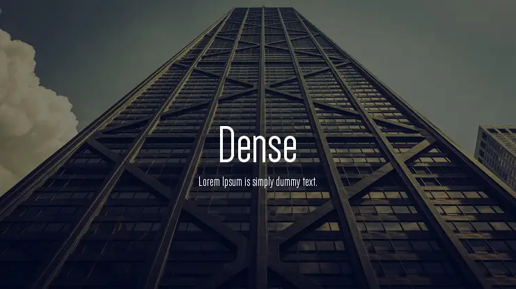 Dense Font Free Download