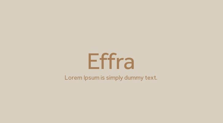 Effra Font Free Download