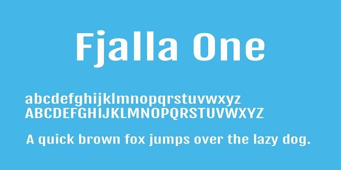 Fjalla One Font Free Download