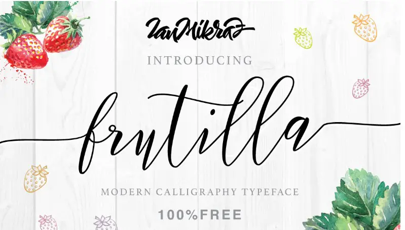 Frutilla Free Script Font Free Download