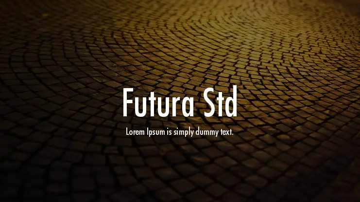 Futura Std Heavy Font Free Download