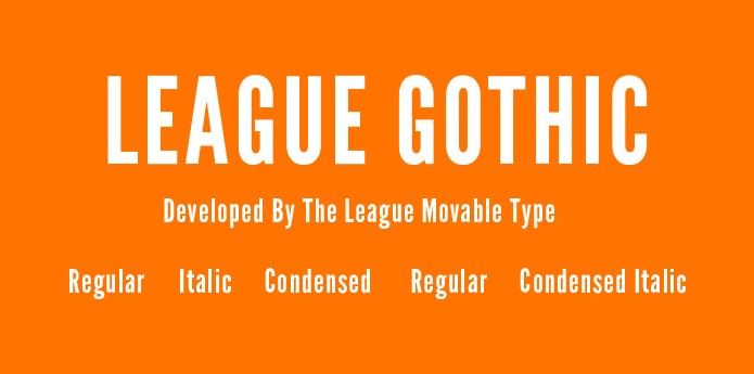 League Gothic Font Free Download