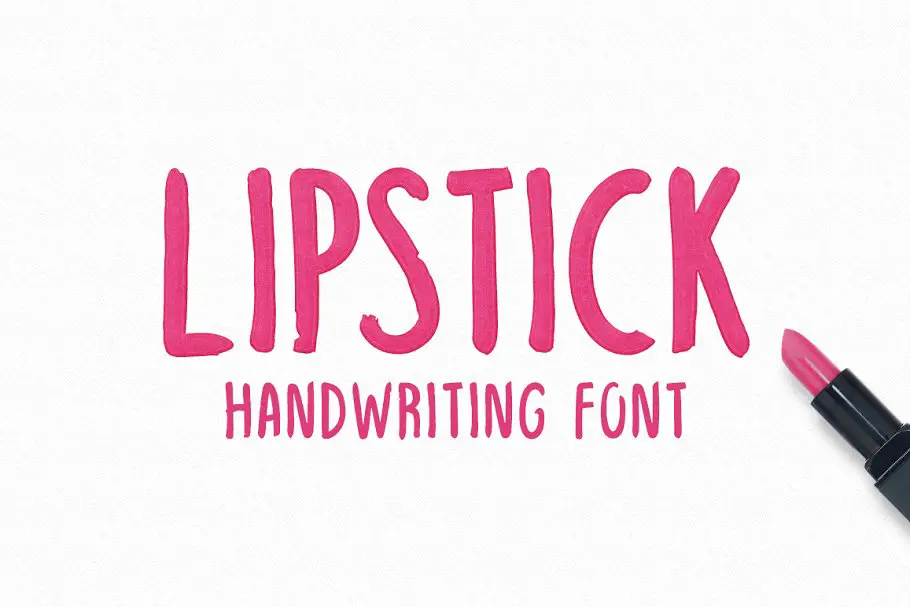 Lipstick Font Free Download