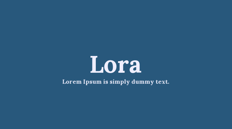 Lora Font Free Download