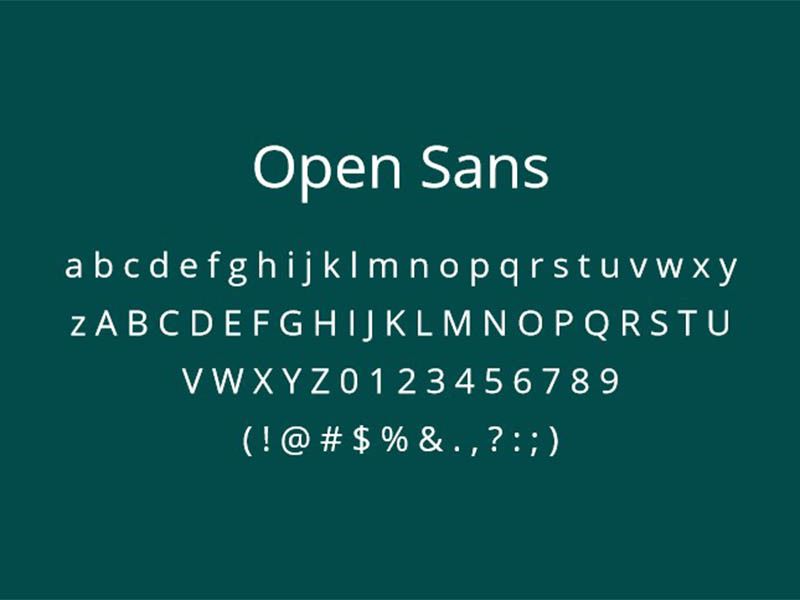 Open Sans Font Font Free