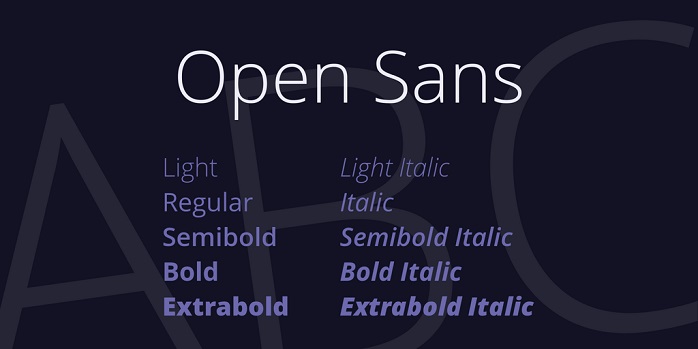 Open Sans Font Free Download