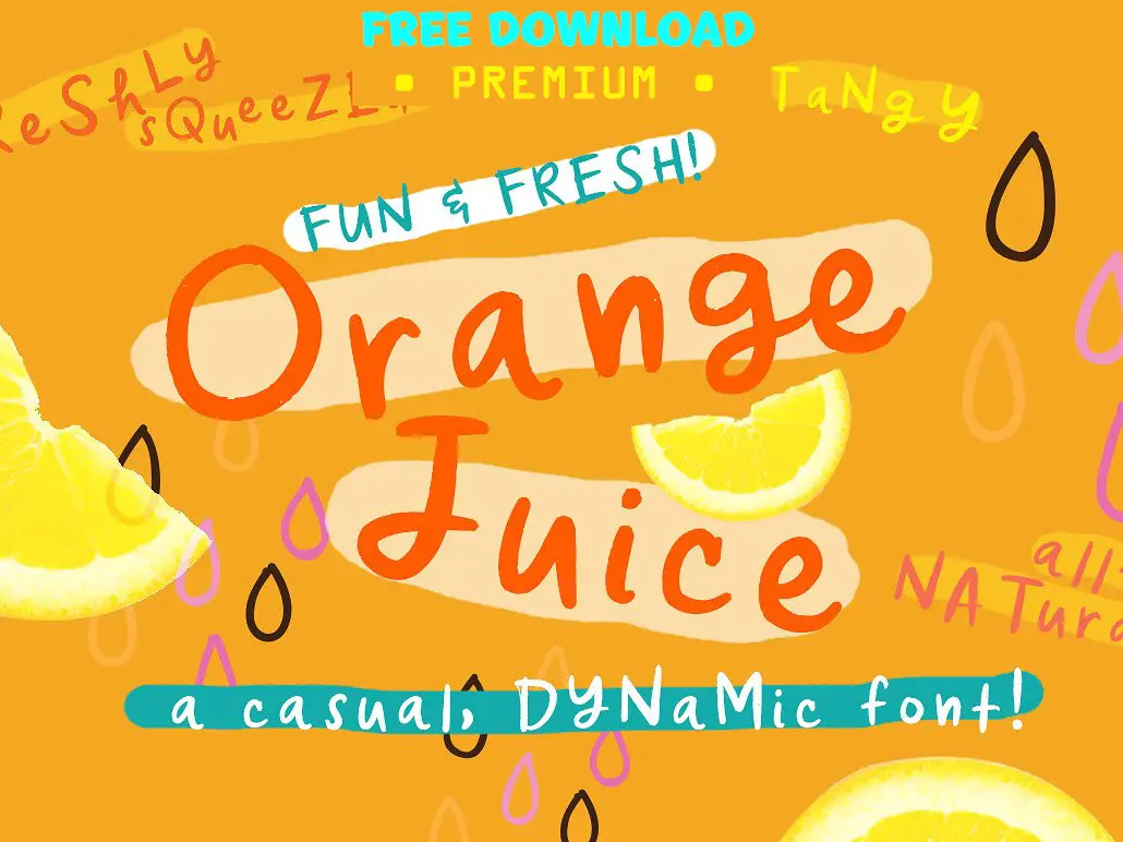 Orange Juice Font Free Download