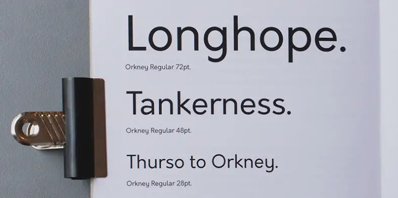 Orkney Geometric Font