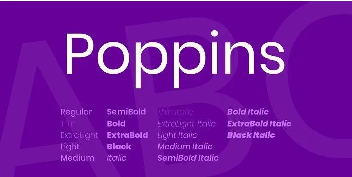 Poppins Font Free Download