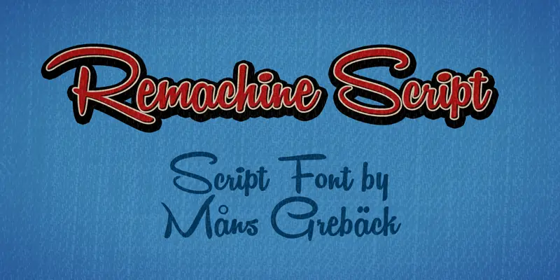 Remachine Script Font Free Download