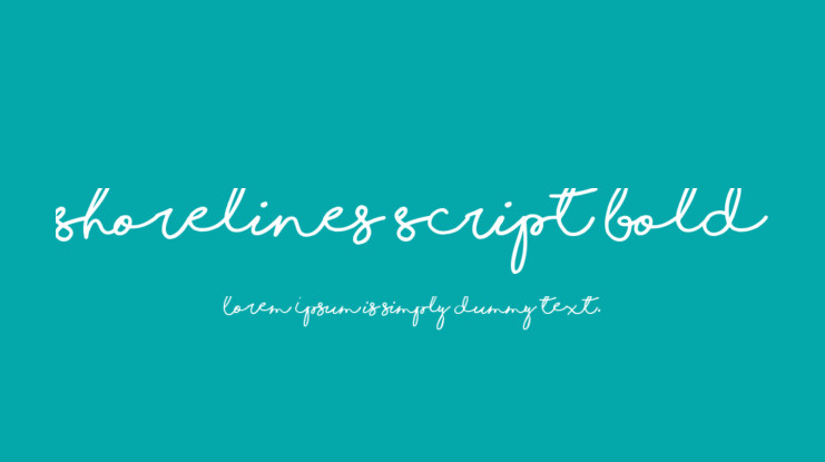 Shorelines Script Font Free Download