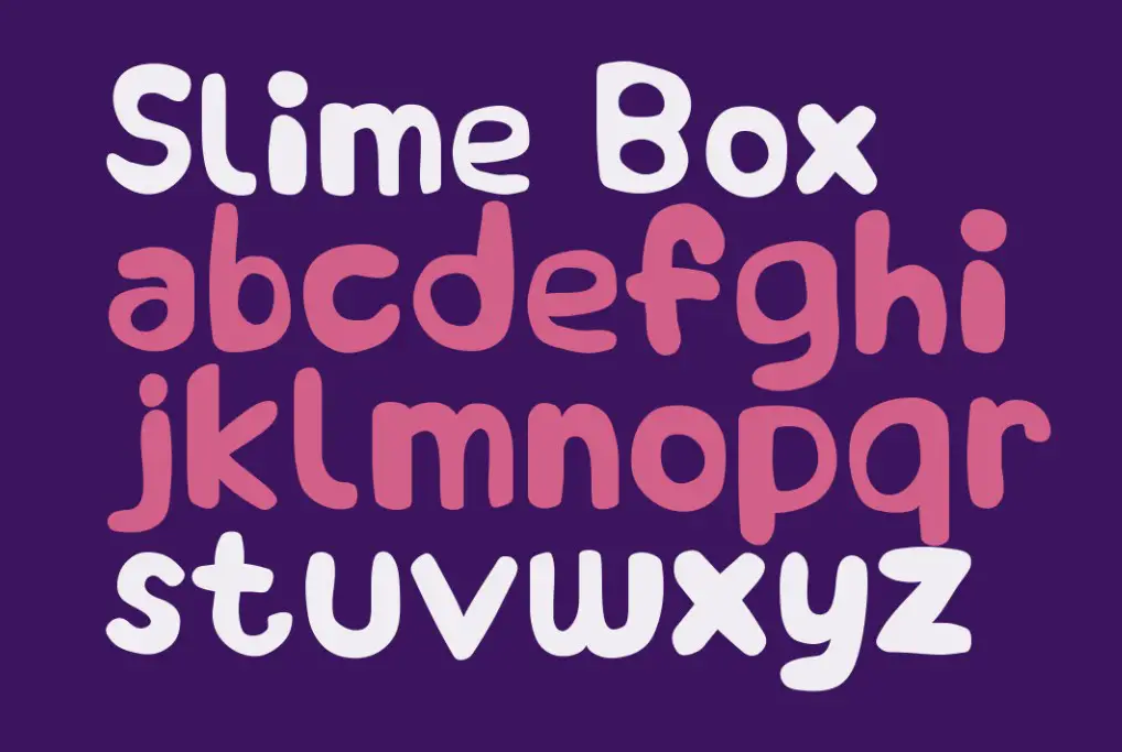 Slime Box Font