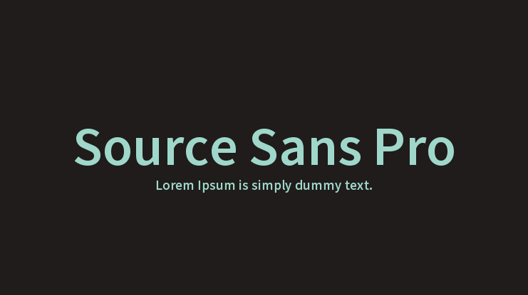 Source Sans Pro Font Free Download