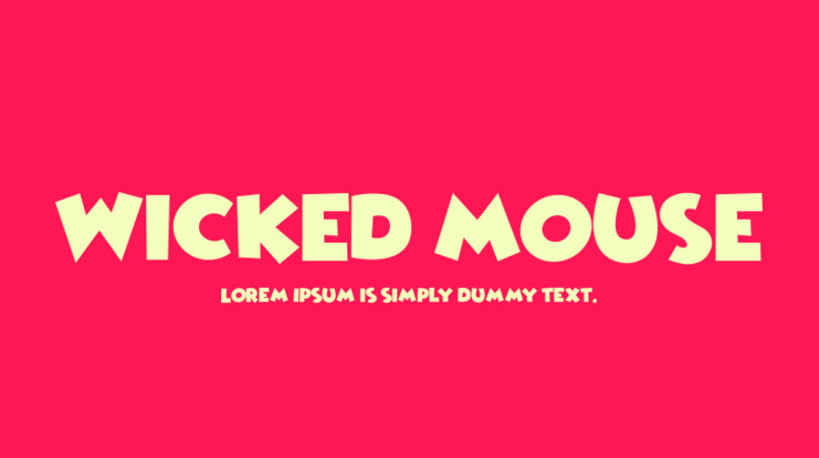 Wicked Mouse Font Free Download