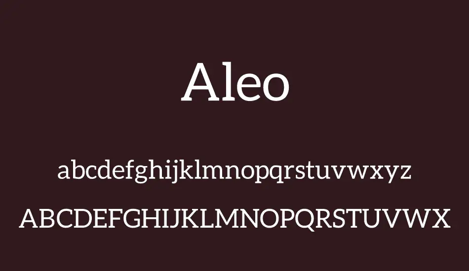 Aleo Font Free Download