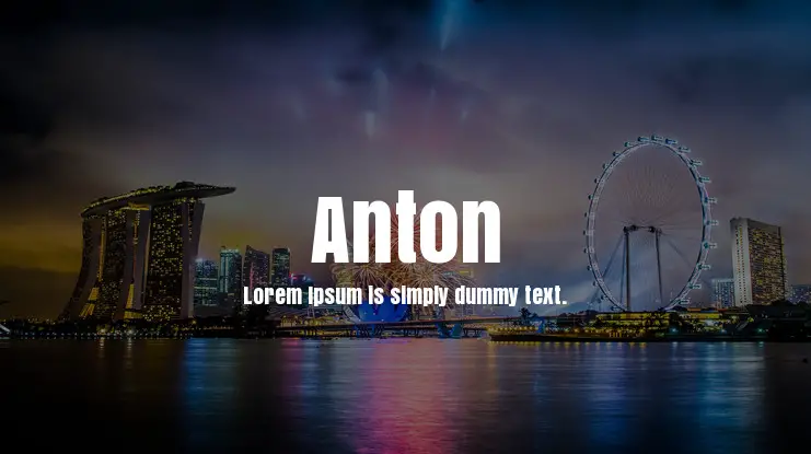 Anton Font Free Download