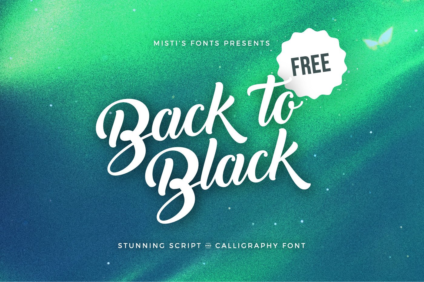 Back to Black Font Free Download