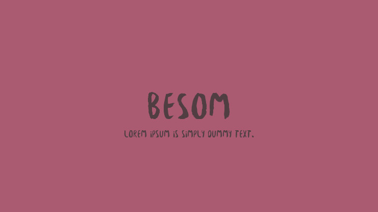 Besom Font Free Download