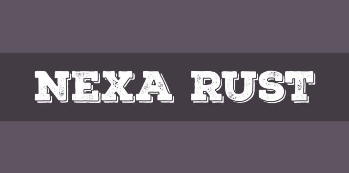 Nexa Rust Font Free Download