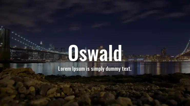 Oswald Font Free Download