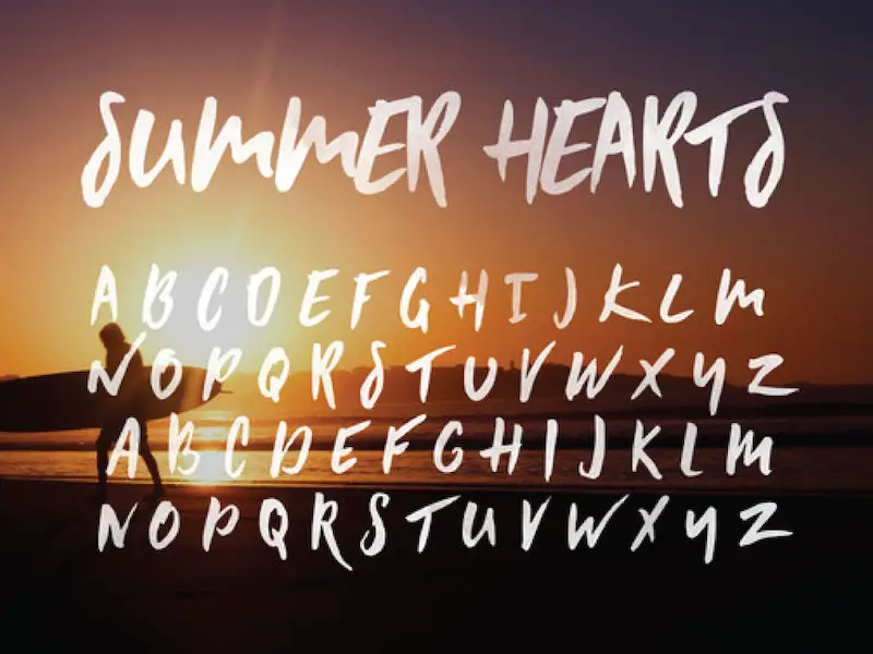 Summer Hearts Font