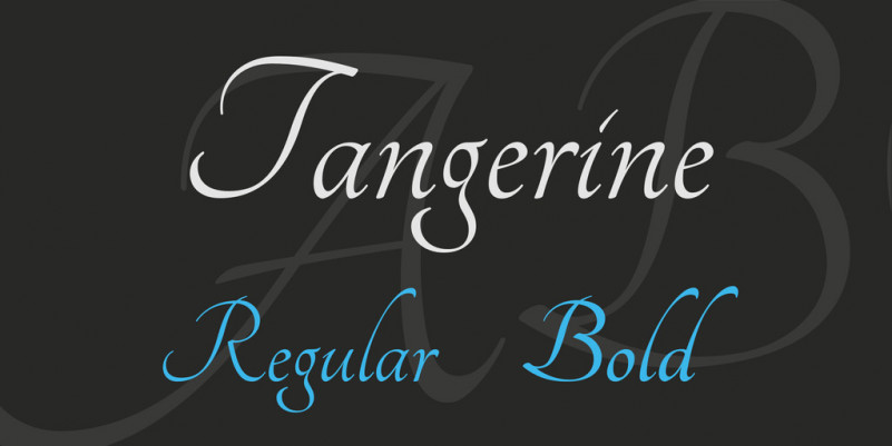 Tangerine Font Free Download