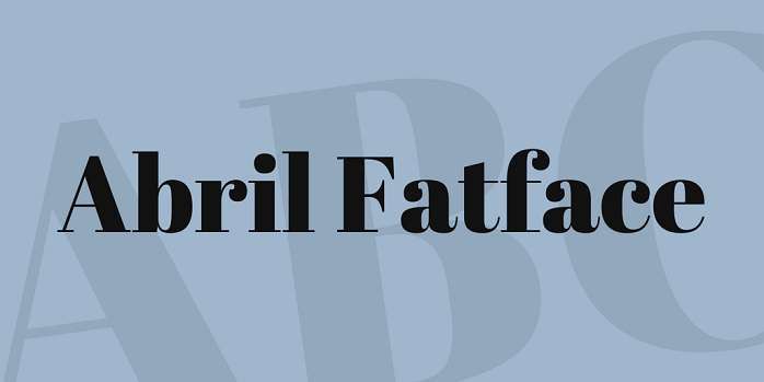 Abril Fatface Font Free Download