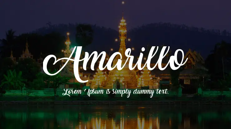 Amarillo Font Free Download