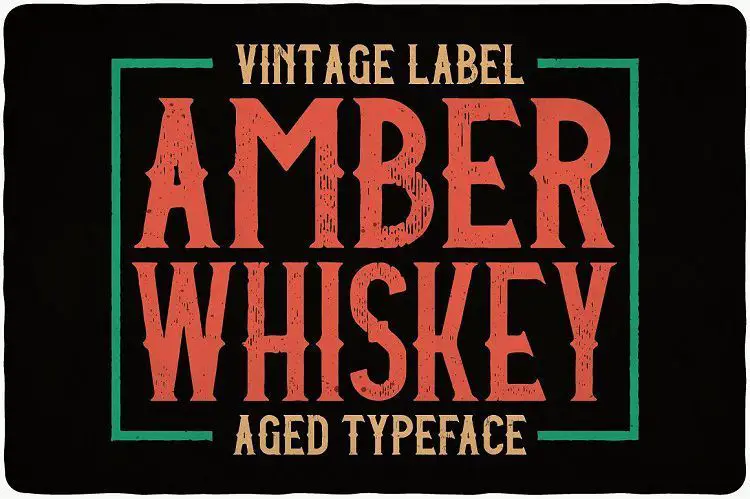 Amber Whiskey Typeface Free Download