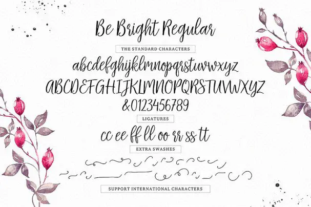 Be Bright Script Font Free Download