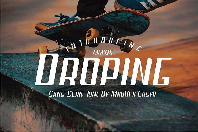 Droping Font Free Download