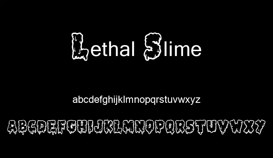 Lethal Slime Font Free Download