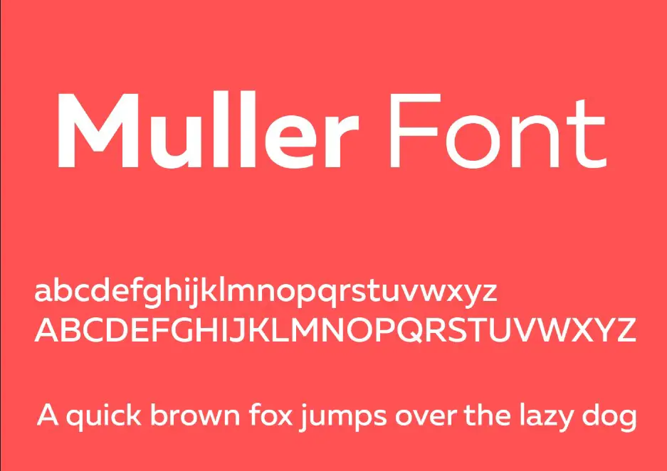 Muller Font Free Download