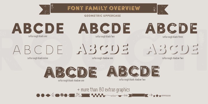 Sofia Rough Font