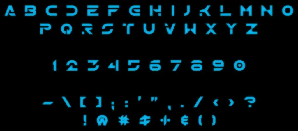 Tron Font Free Download