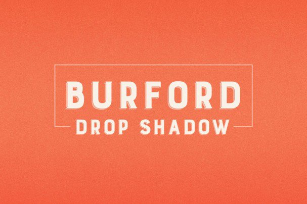 Burford Drop Shadow Font Free Download