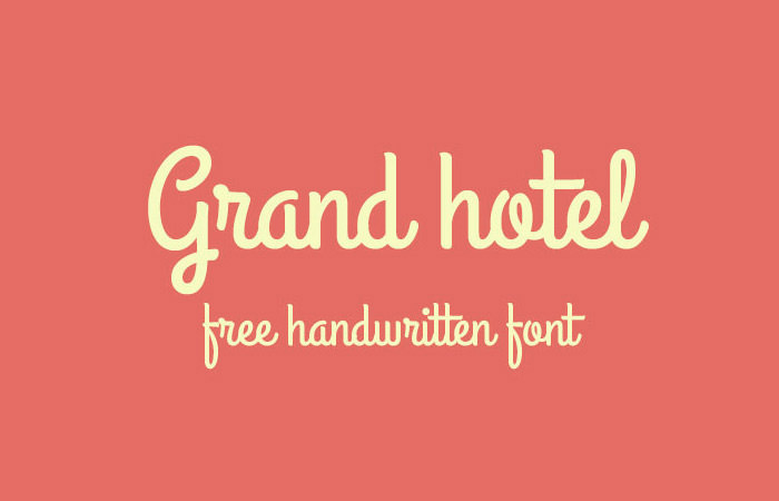 Grand Hotel Font Free Download