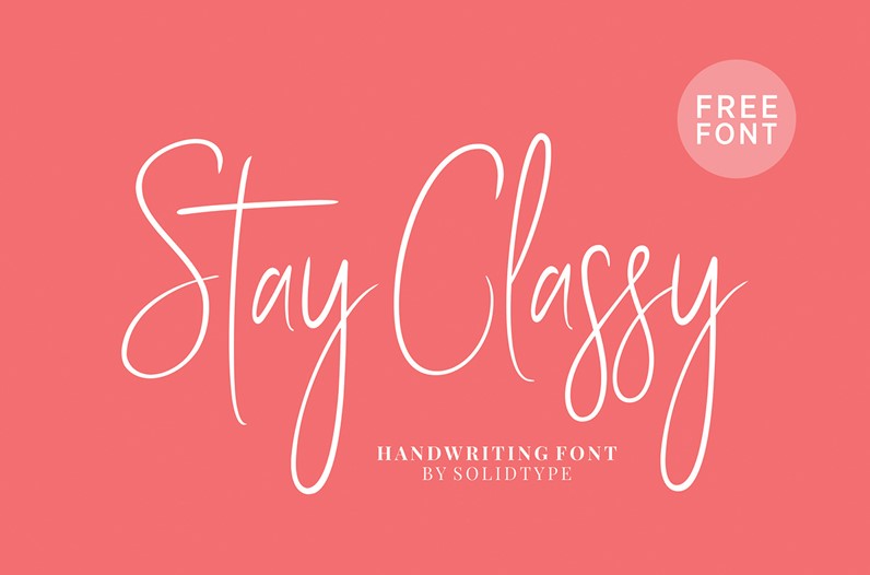 Stay Classy Font Free Download