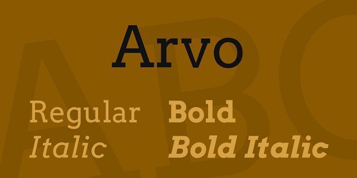 Arvo Serif Font Free Download