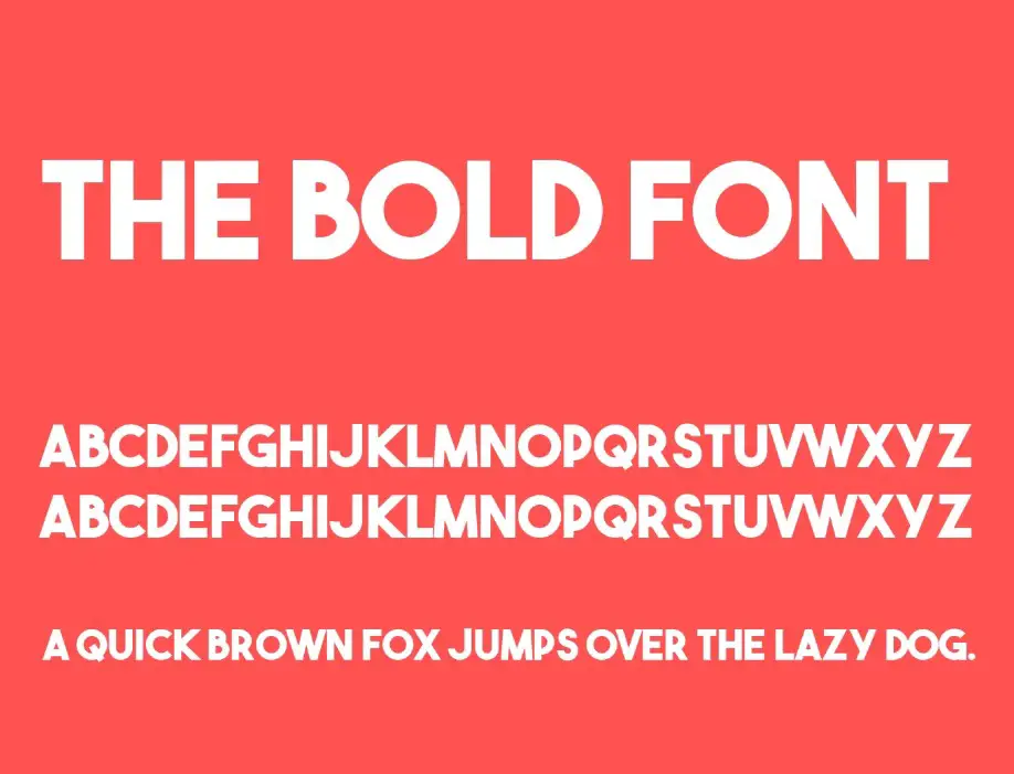 Bold font Free