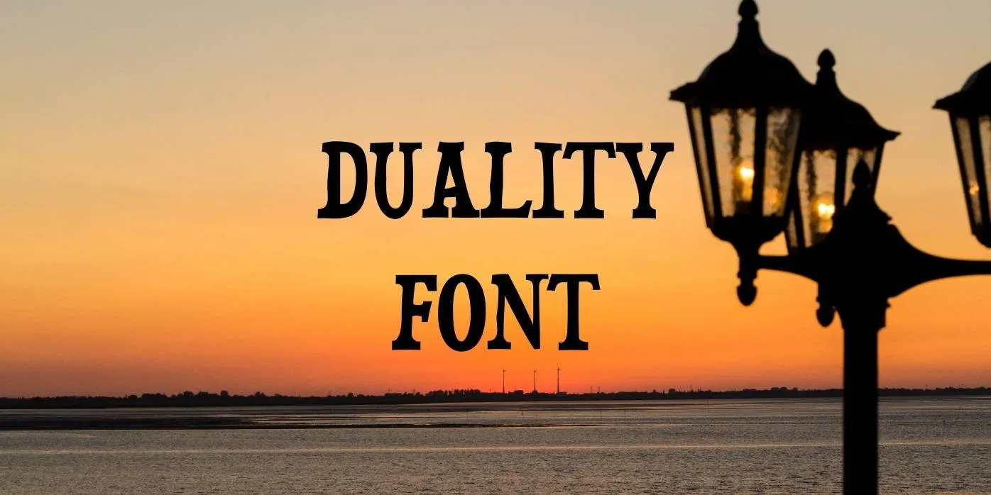 Duality Font Free Download