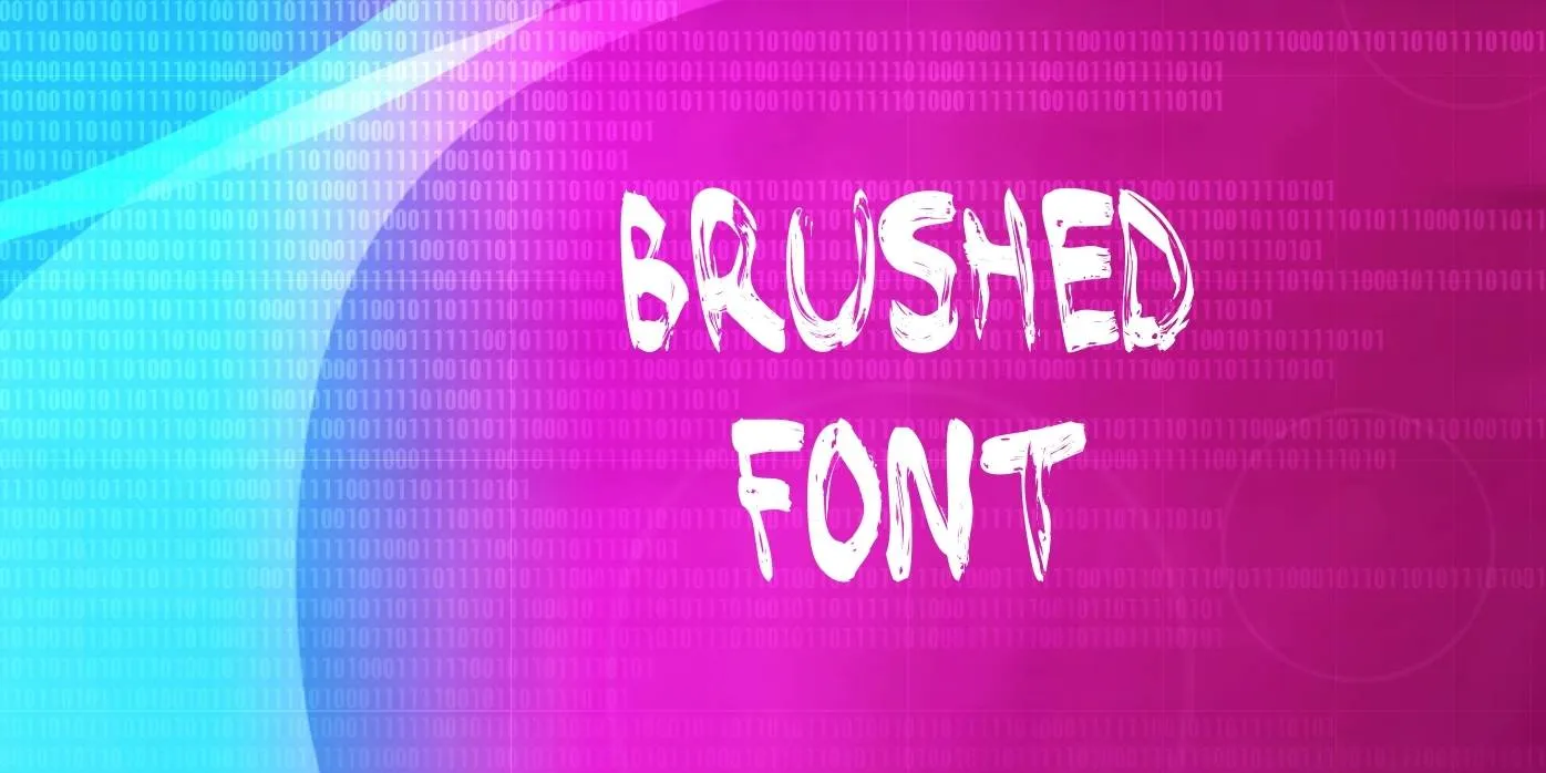 Brushed Font Free Download